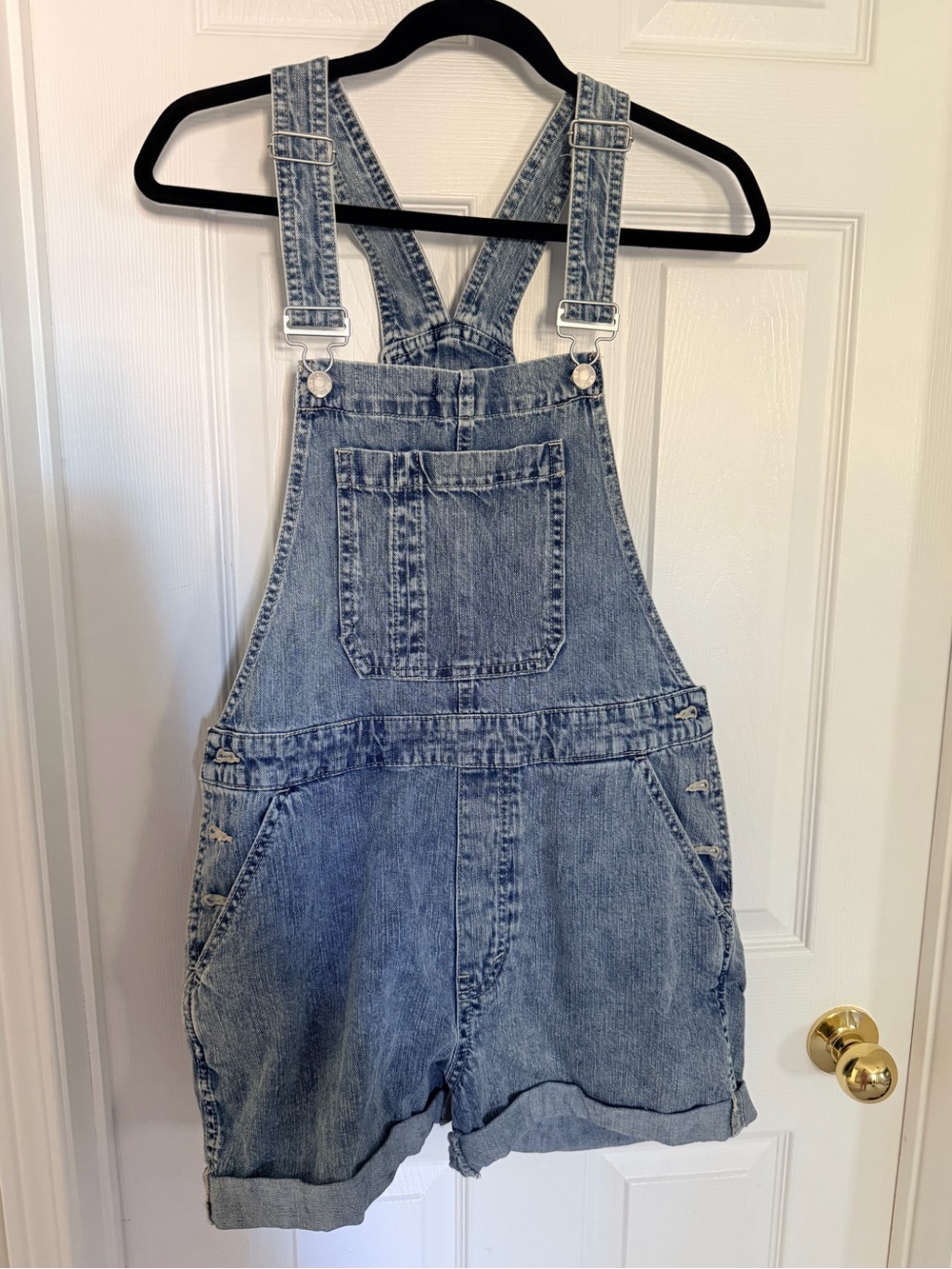 GAP Denim shortalls overalls shorts women’s medium